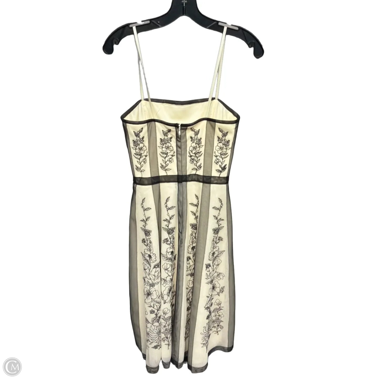 Dress Party Midi By Bcbg In Black & Cream, Size: 4