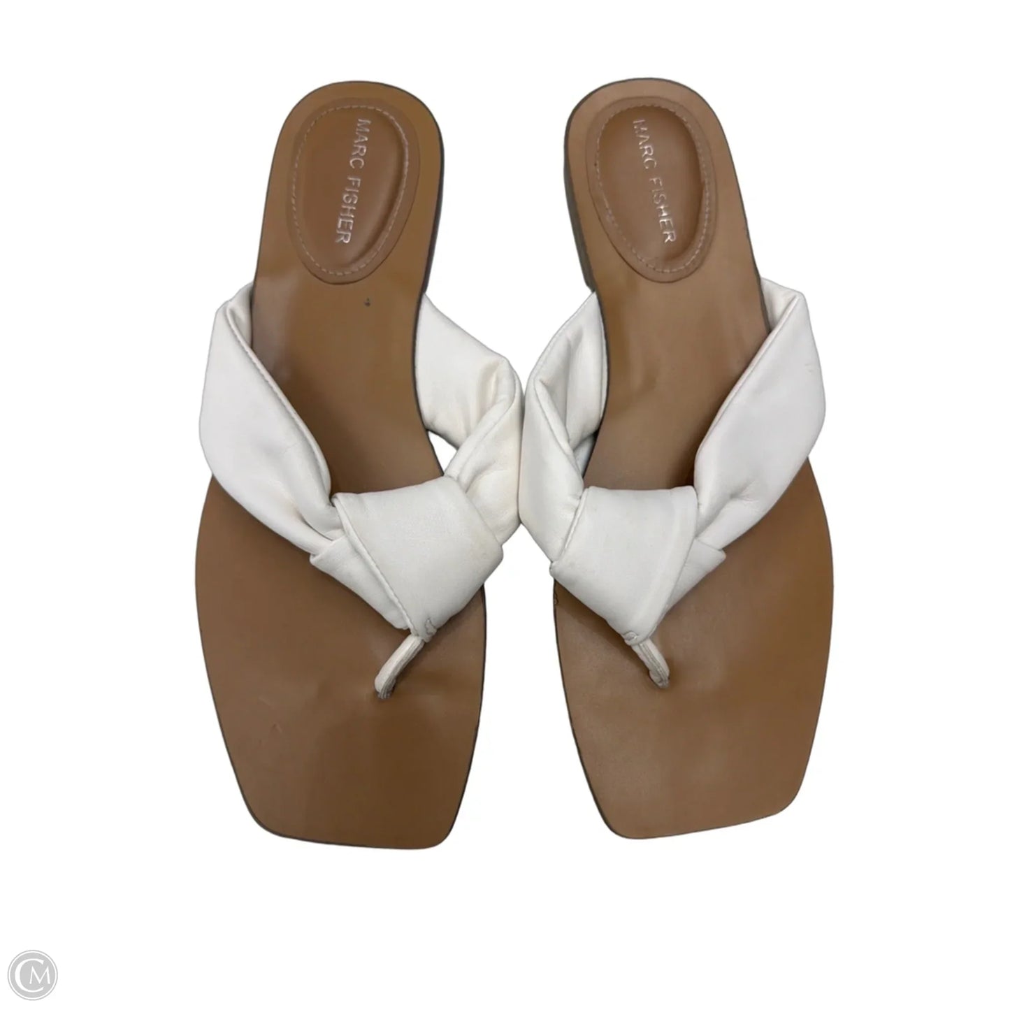 Sandals Flats By Marc Fisher In White, Size: 9.5