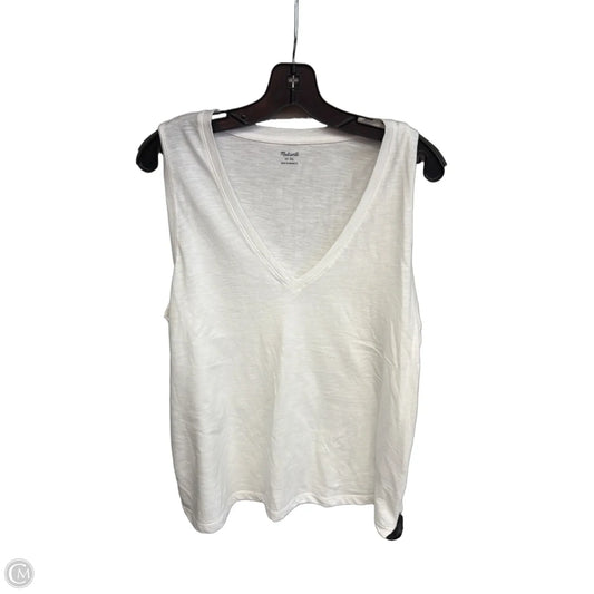 Top Sleeveless By Madewell In White, Size: Xl
