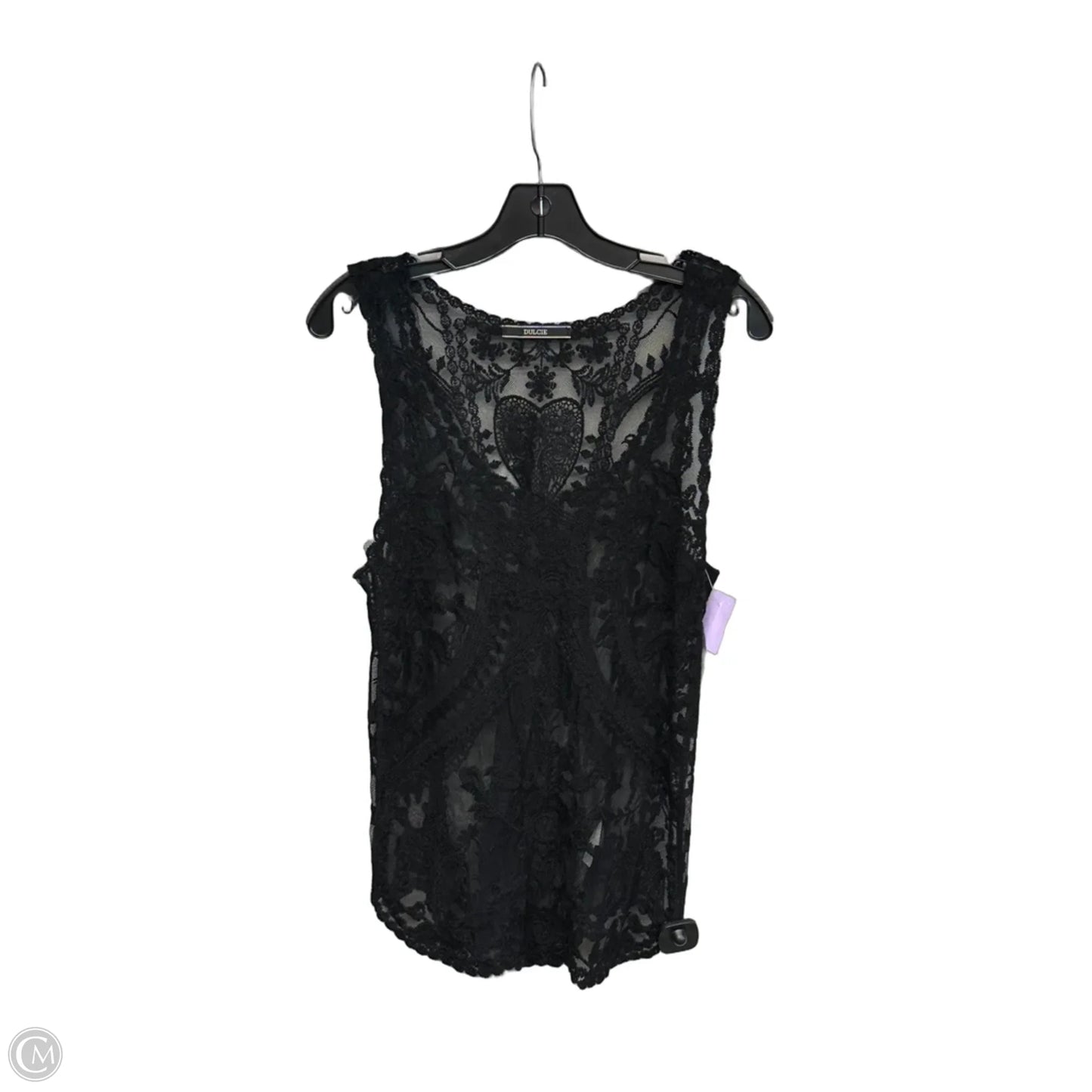 Top Sleeveless By Clothes Mentor In Black, Size: S