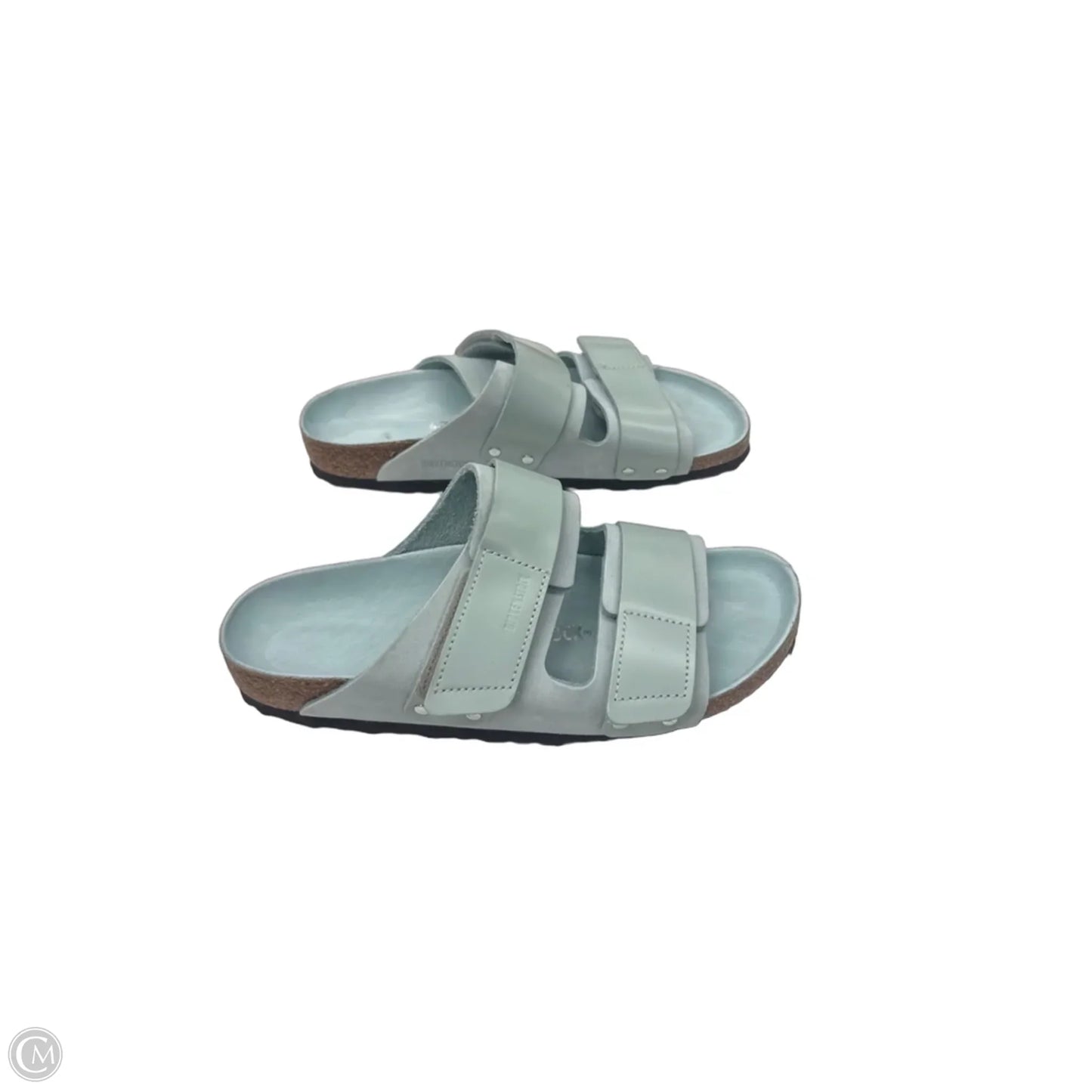 Sandals Flats By Birkenstock In Aqua, Size: 9