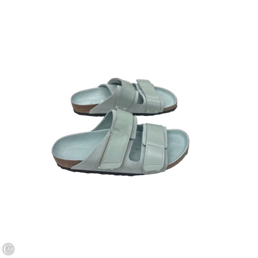 Sandals Flats By Birkenstock In Aqua, Size: 9