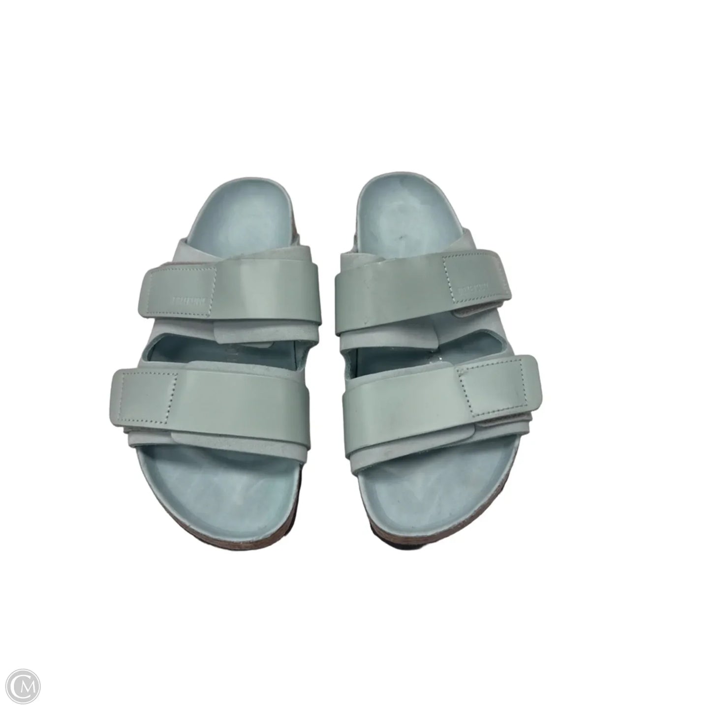 Sandals Flats By Birkenstock In Aqua, Size: 9