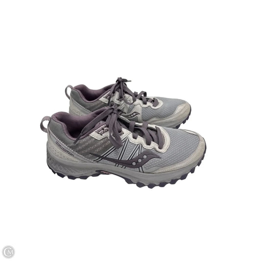 Shoes Athletic By Saucony In Grey & Purple, Size: 8