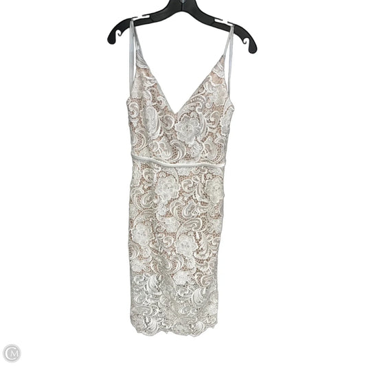 Dress Party Midi By Clothes Mentor In White, Size: 4