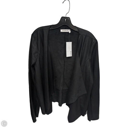Cardigan By Just Fabulous In Black, Size: Xxl