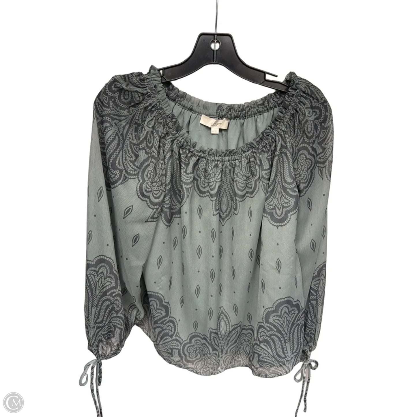 Top Long Sleeve By Loft In Green, Size: Xs