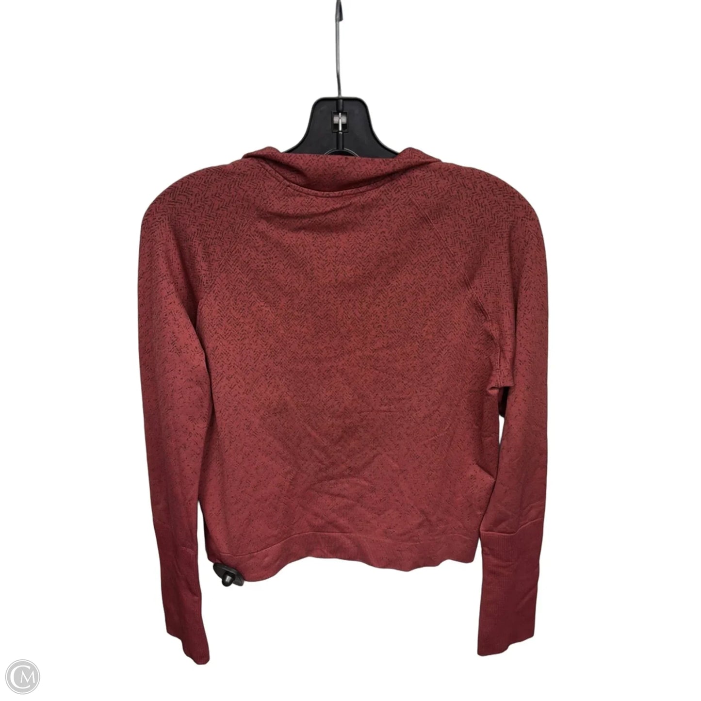 Athletic Top Long Sleeve Collar By Lululemon In Pink, Size: 12