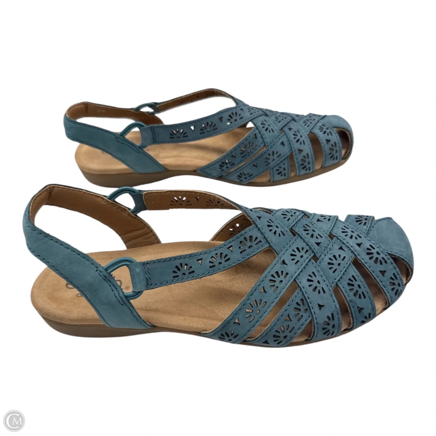 Sandals Flats By Earth In Blue, Size: 8