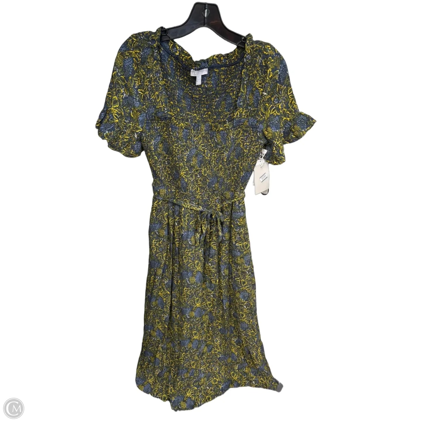 Dress Casual Maxi By Chelsea 28 In Blue & Yellow, Size: M
