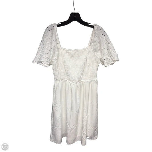 Dress Casual Midi By Maurices In White, Size: L