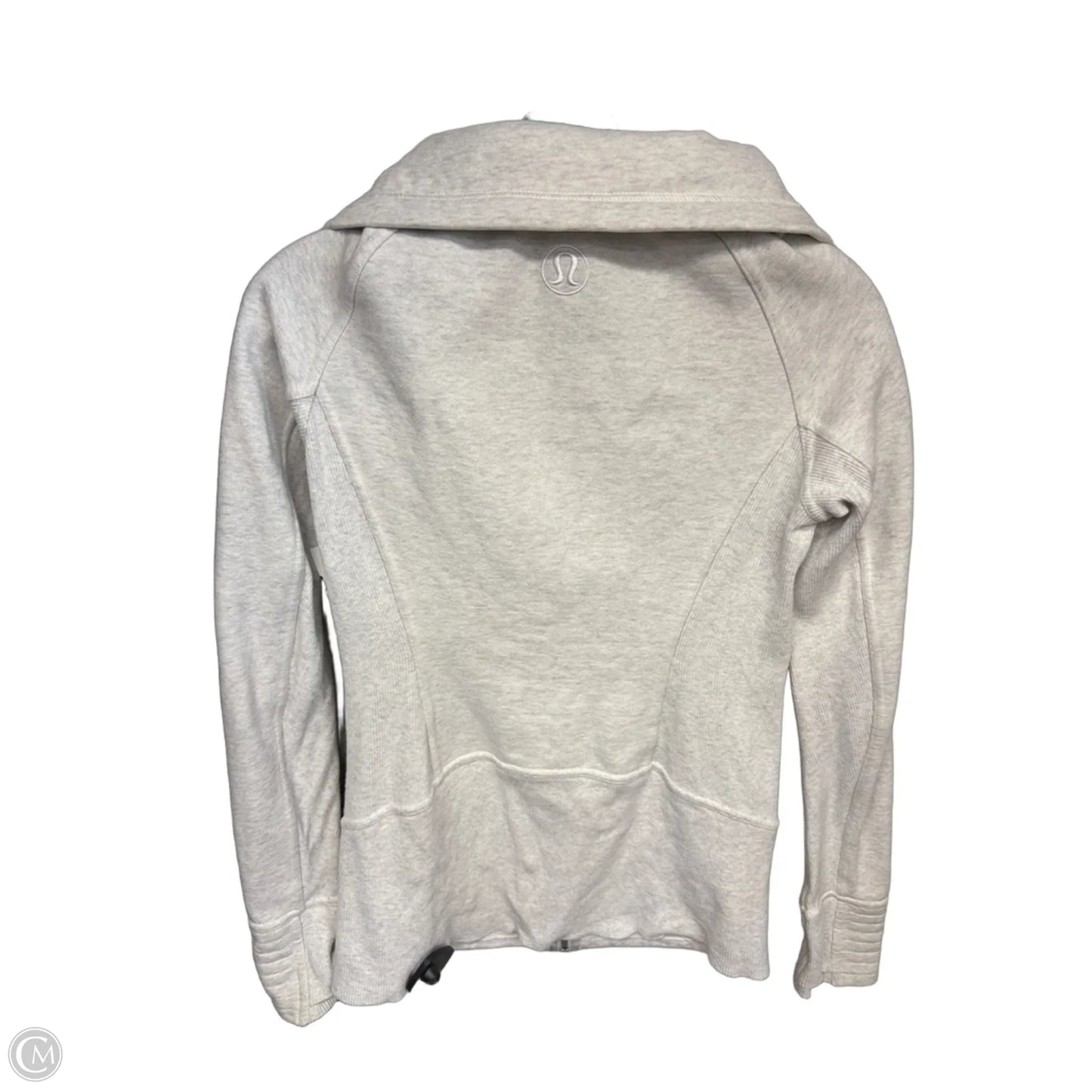 Athletic Jacket By Lululemon In Grey, Size: 4