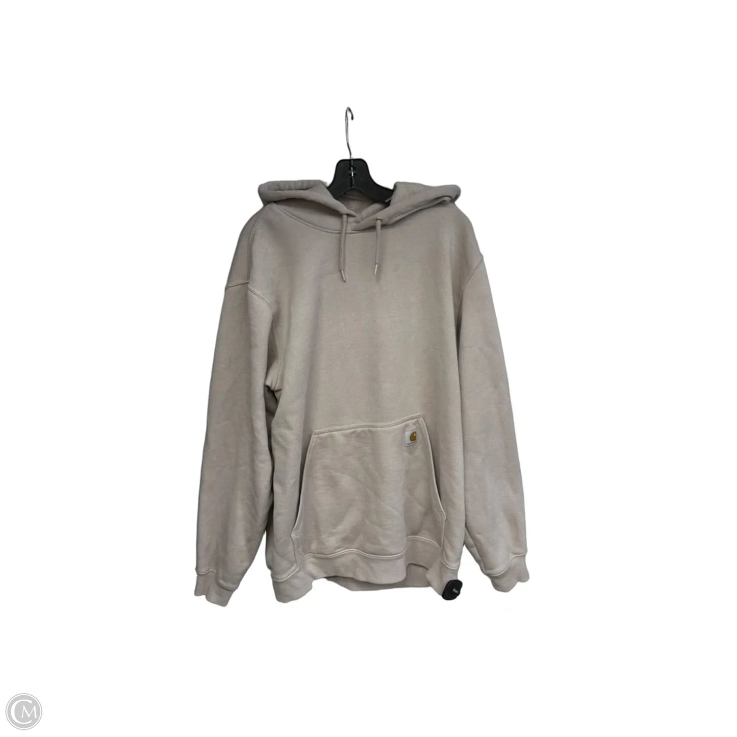 Sweatshirt Hoodie By Carhartt In Tan, Size: L