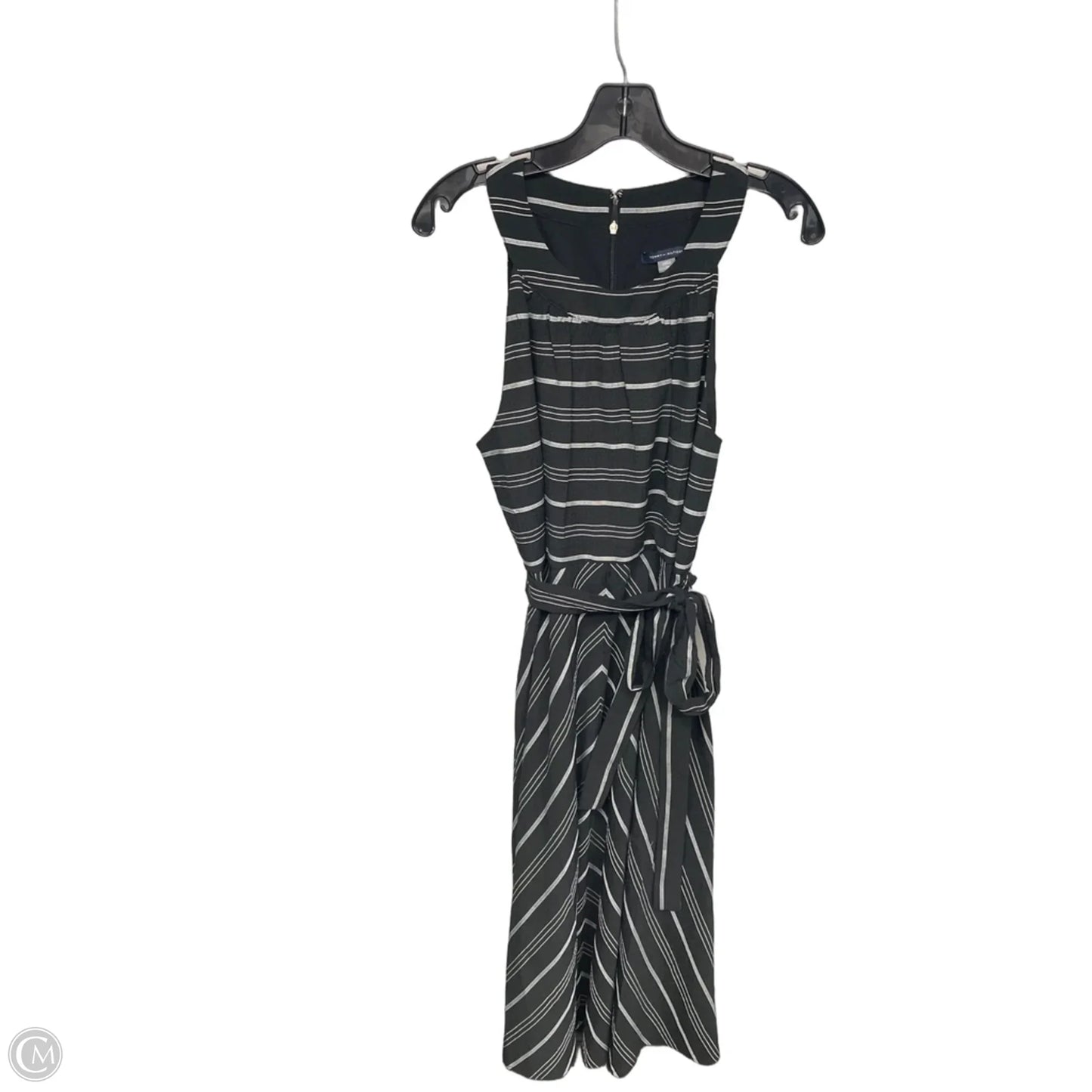 Dress Casual Maxi By Tommy Hilfiger In Black & White, Size: 12