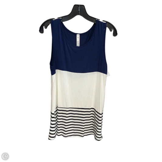 Top Sleeveless By Vanilla Bay In Striped Pattern, Size: M