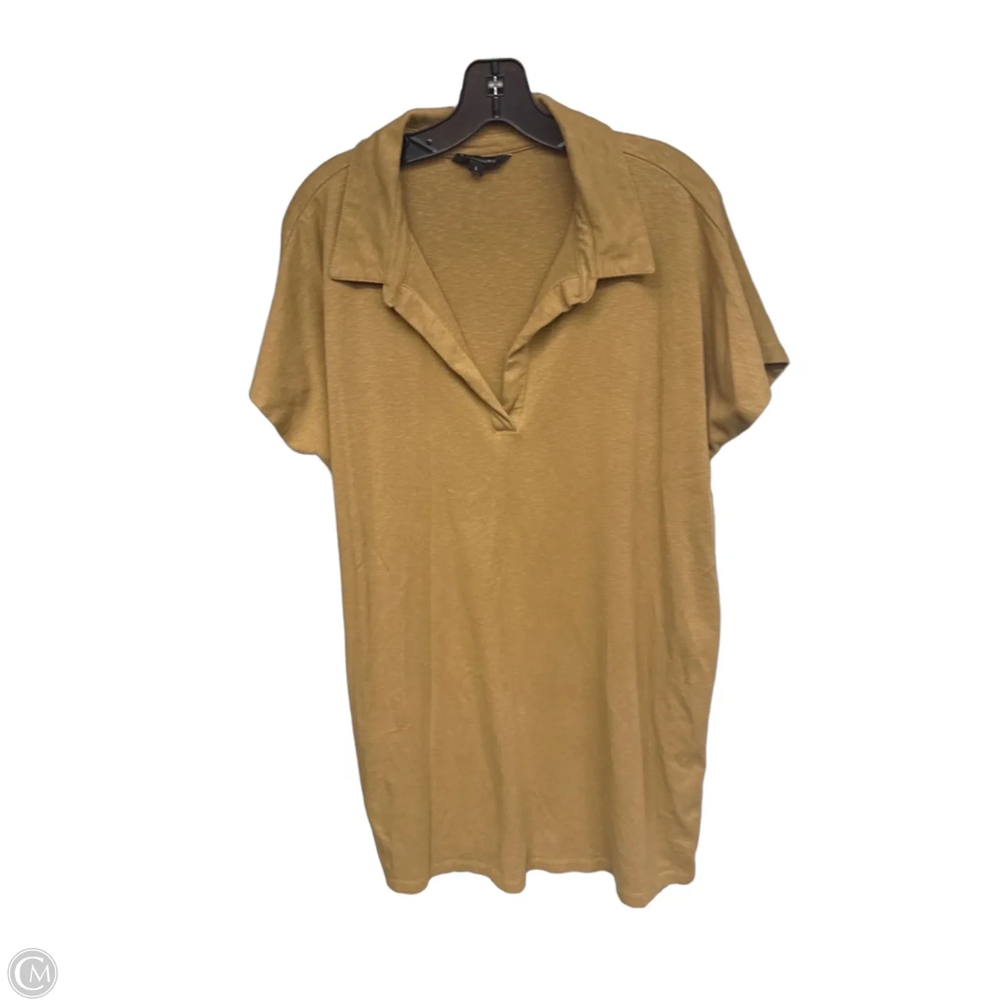 Dress Casual Midi By Banana Republic In Brown, Size: L
