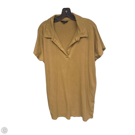 Dress Casual Midi By Banana Republic In Brown, Size: L