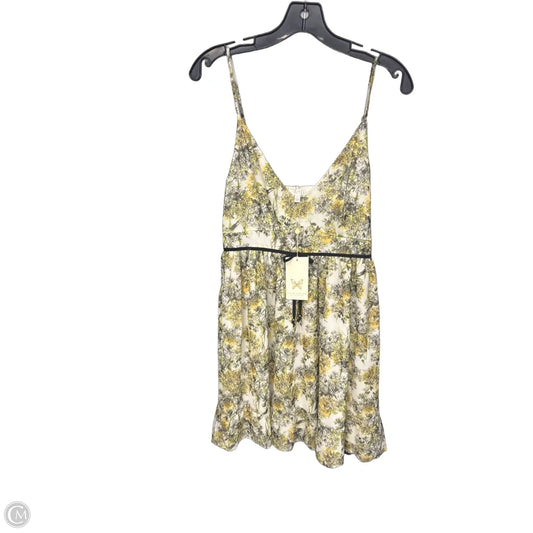 Dress Casual Midi By Cmb In Green & Yellow, Size: L