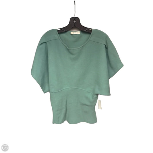 Sweater Short Sleeve By Zara In Green, Size: M