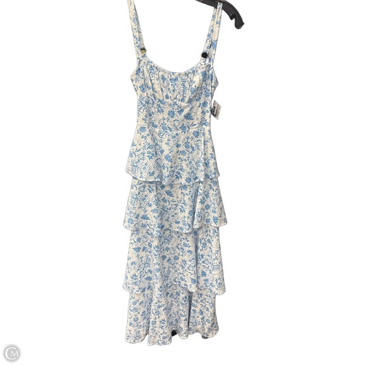 Dress Casual Maxi By Hello Molly In Blue & White, Size: S