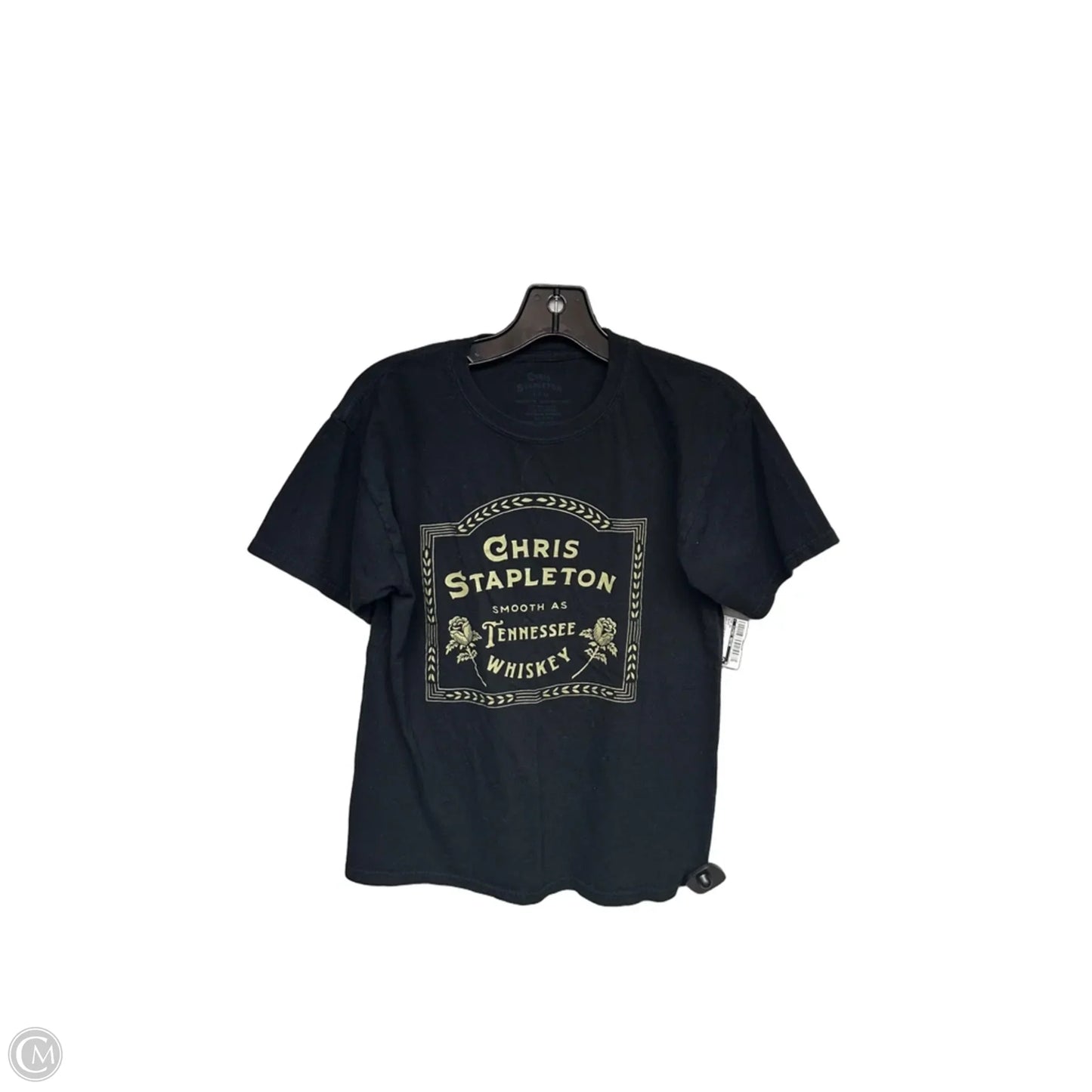Top Short Sleeve By Clothes Mentor In Black, Size: S