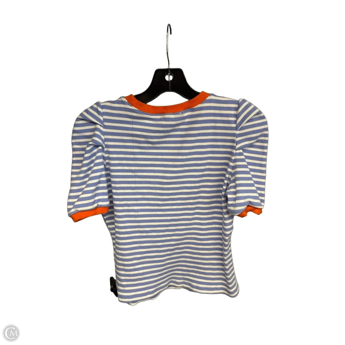 Top Short Sleeve By Maeve In Blue & Orange, Size: M