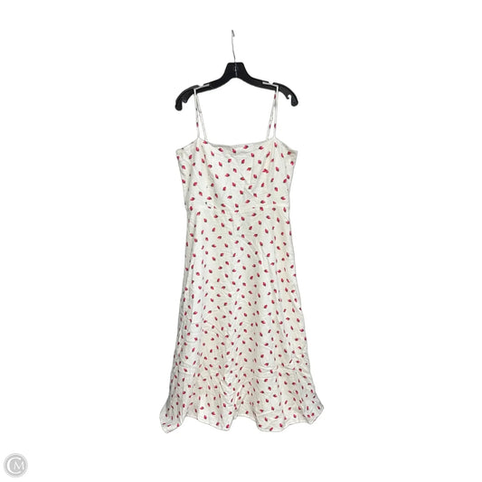 Dress Casual Maxi By Wayf In Cream & Red, Size: Xl