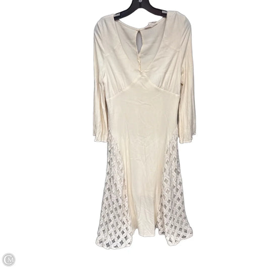 Dress Casual Maxi By Melloday In Cream, Size: L