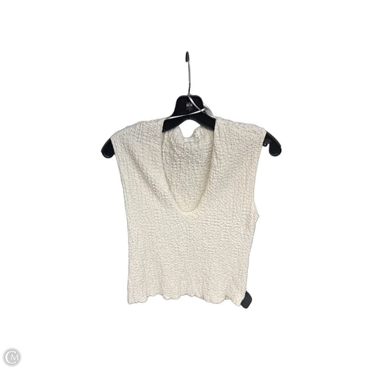 Top Sleeveless By Zara In Beige, Size: L