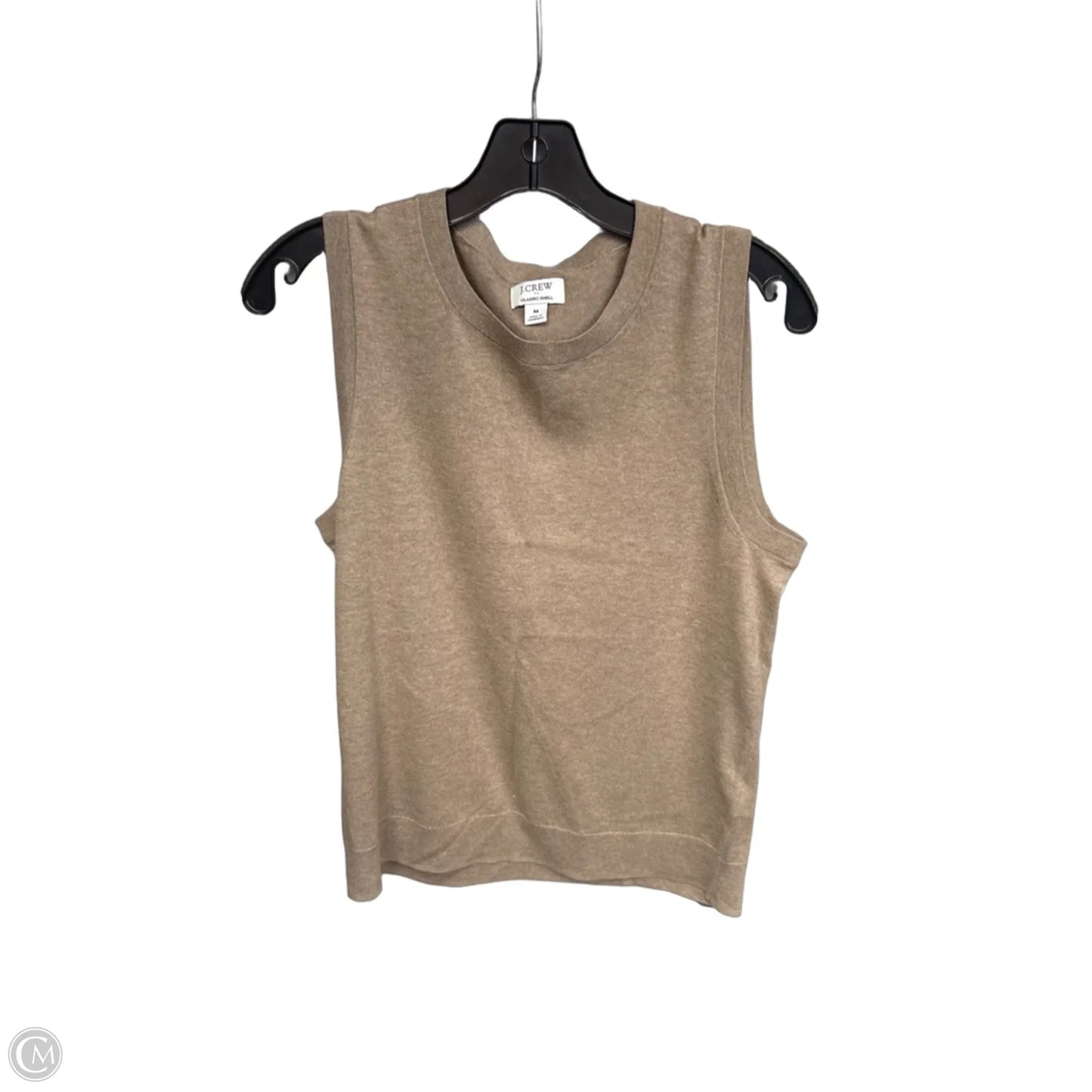 Top Sleeveless By J. Crew In Tan, Size: M