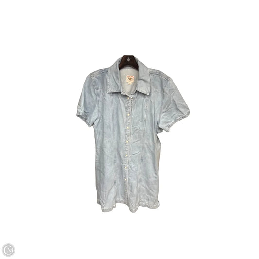 Dress Casual Midi By Cma In Blue Denim, Size: L