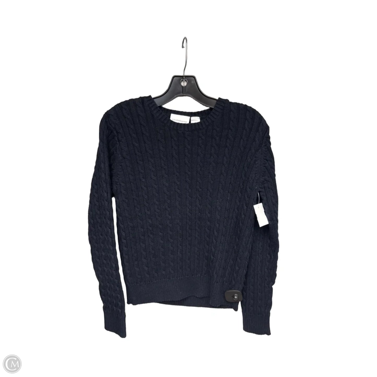 Sweater By Liz Claiborne In Navy, Size: Xl