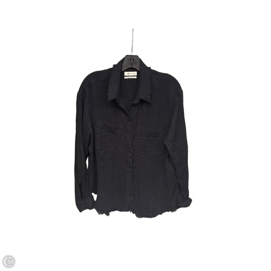 Top Long Sleeve By Urban Outfitters In Black, Size: S