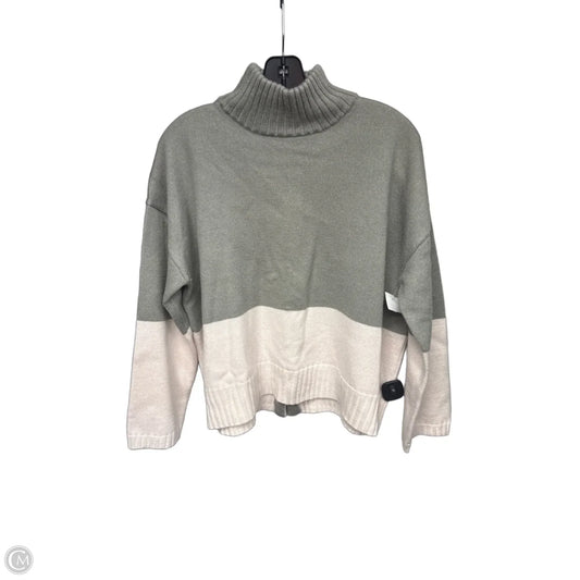 Sweater By Carve Designs In Green & White, Size: L