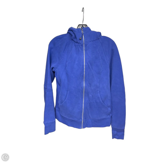 Athletic Jacket By Lululemon In Blue, Size: 8