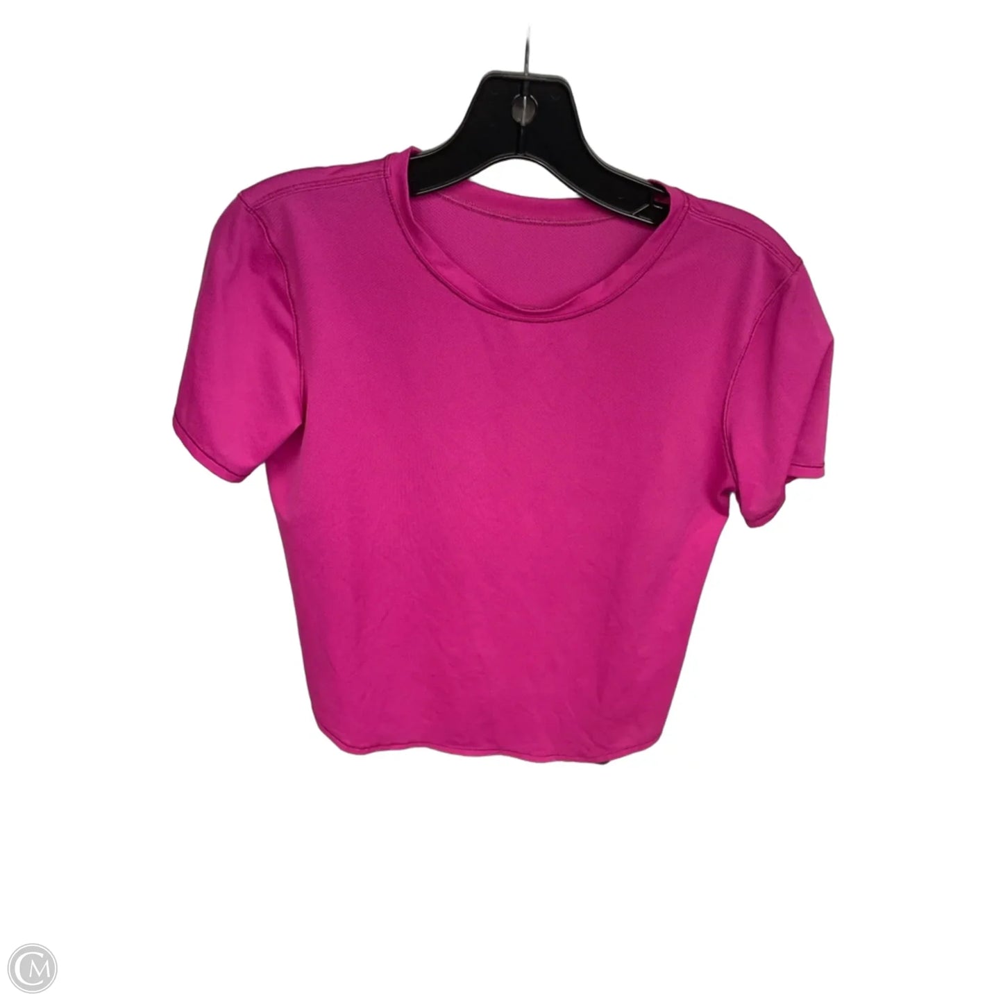 Athletic Top Short Sleeve By Lululemon In Pink, Size: S