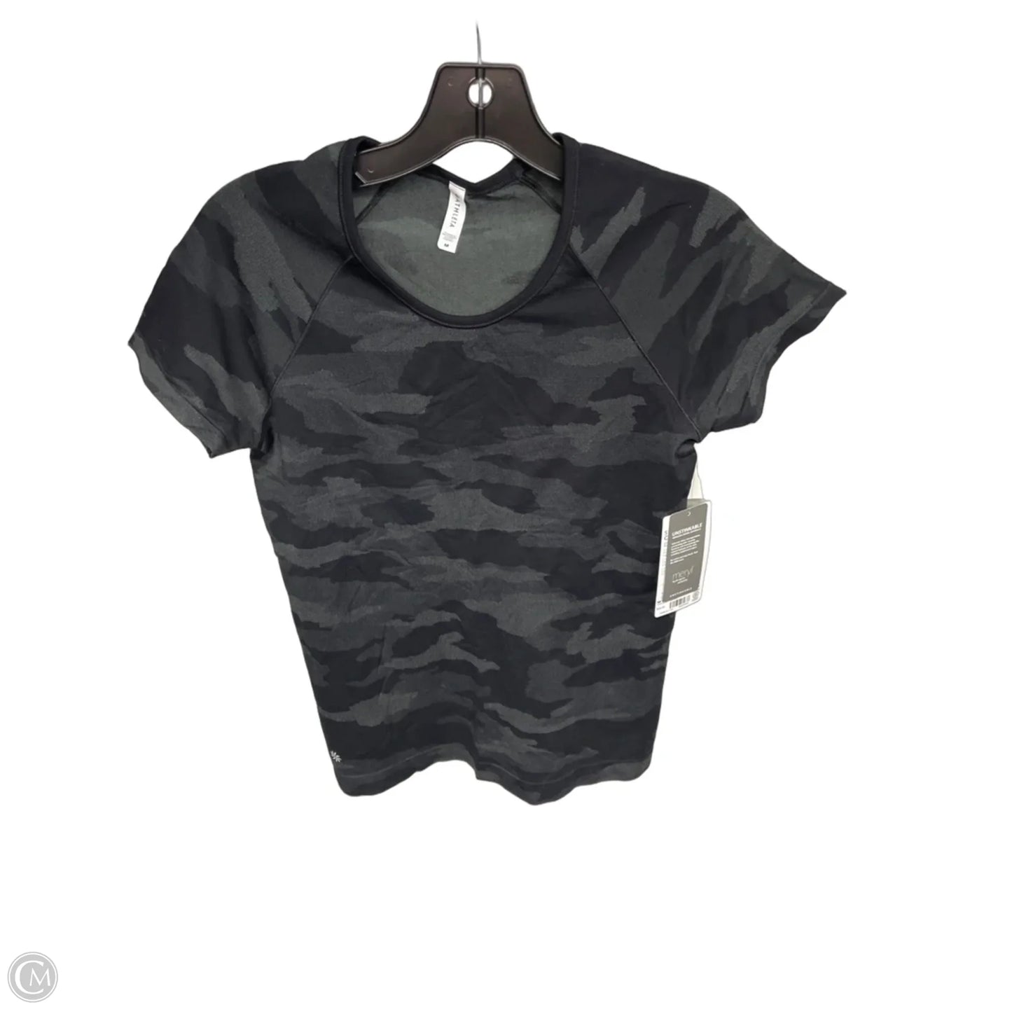 Athletic Top Short Sleeve By Athleta In Camouflage Print, Size: M