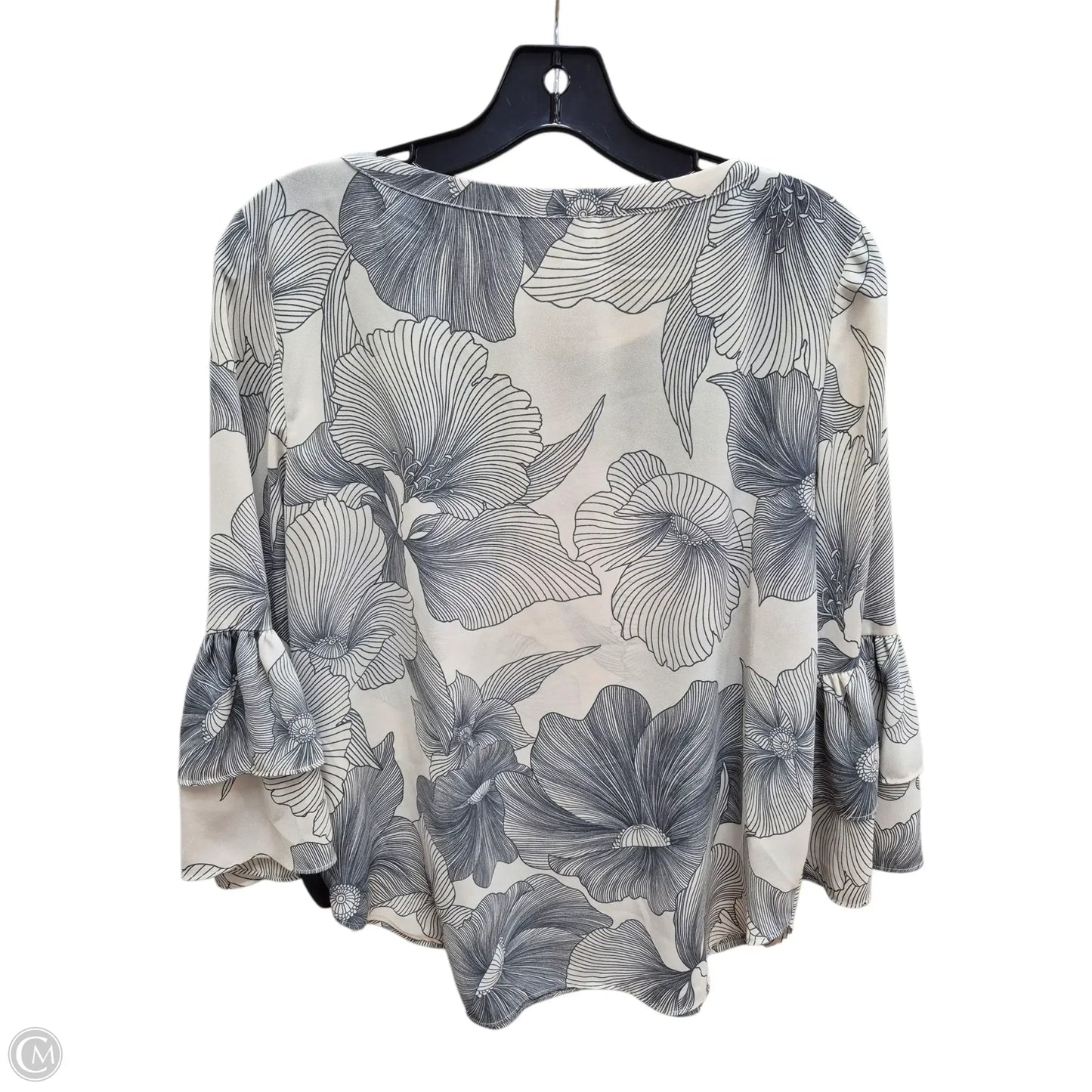 Top Long Sleeve By Ann Taylor In White, Size: M