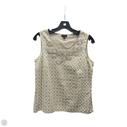 Top Sleeveless By Talbots In Tan, Size: 8