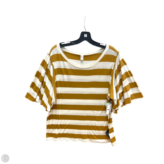Top Short Sleeve Basic By Bp In Tan, Size: L