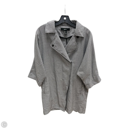 Tunic Short Sleeve By Forever 21 In Black & White, Size: S