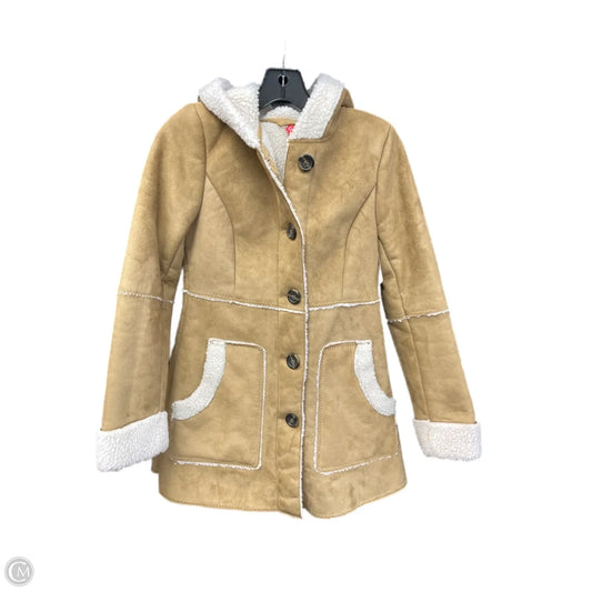 Jacket Fleece By Divided In Tan & White, Size: 6