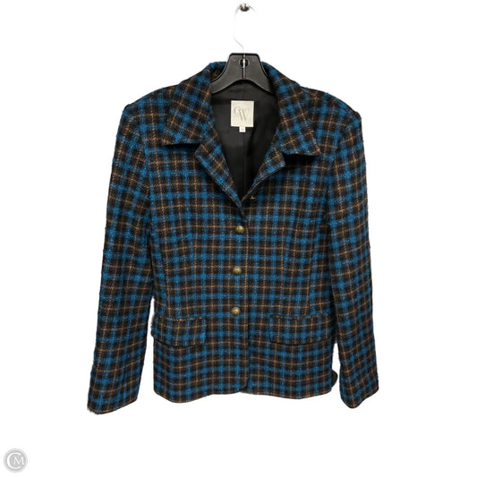 Blazer By Clifford Willis In Blue & Orange, Size: 10