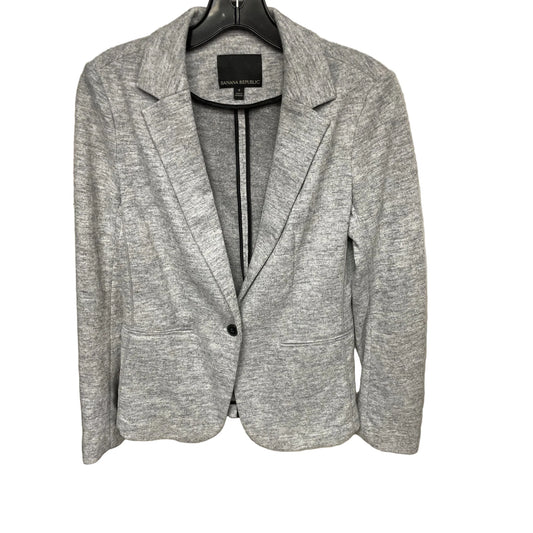 Blazer By Banana Republic In Grey, Size: 4