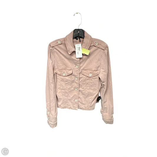 Jacket Denim By Paige In Pink Denim, Size: M