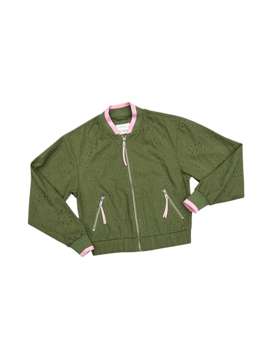 Jacket Other By Avec Les Filles In Green & Pink, Size: Xxs