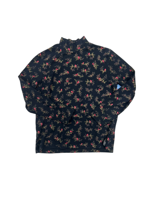 Top Long Sleeve By Croft And Barrow In Floral Print, Size: M