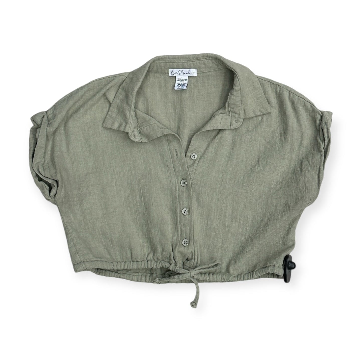 Top Short Sleeve By Clothes Mentor In Green, Size: L