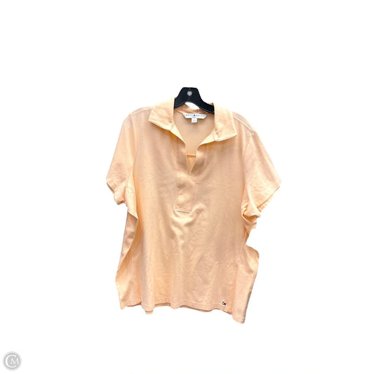 Top Short Sleeve Basic By Tommy Hilfiger In Orange, Size: 2x