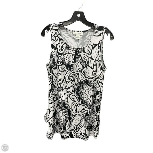 Top Sleeveless By White House Black Market In Black & White, Size: M